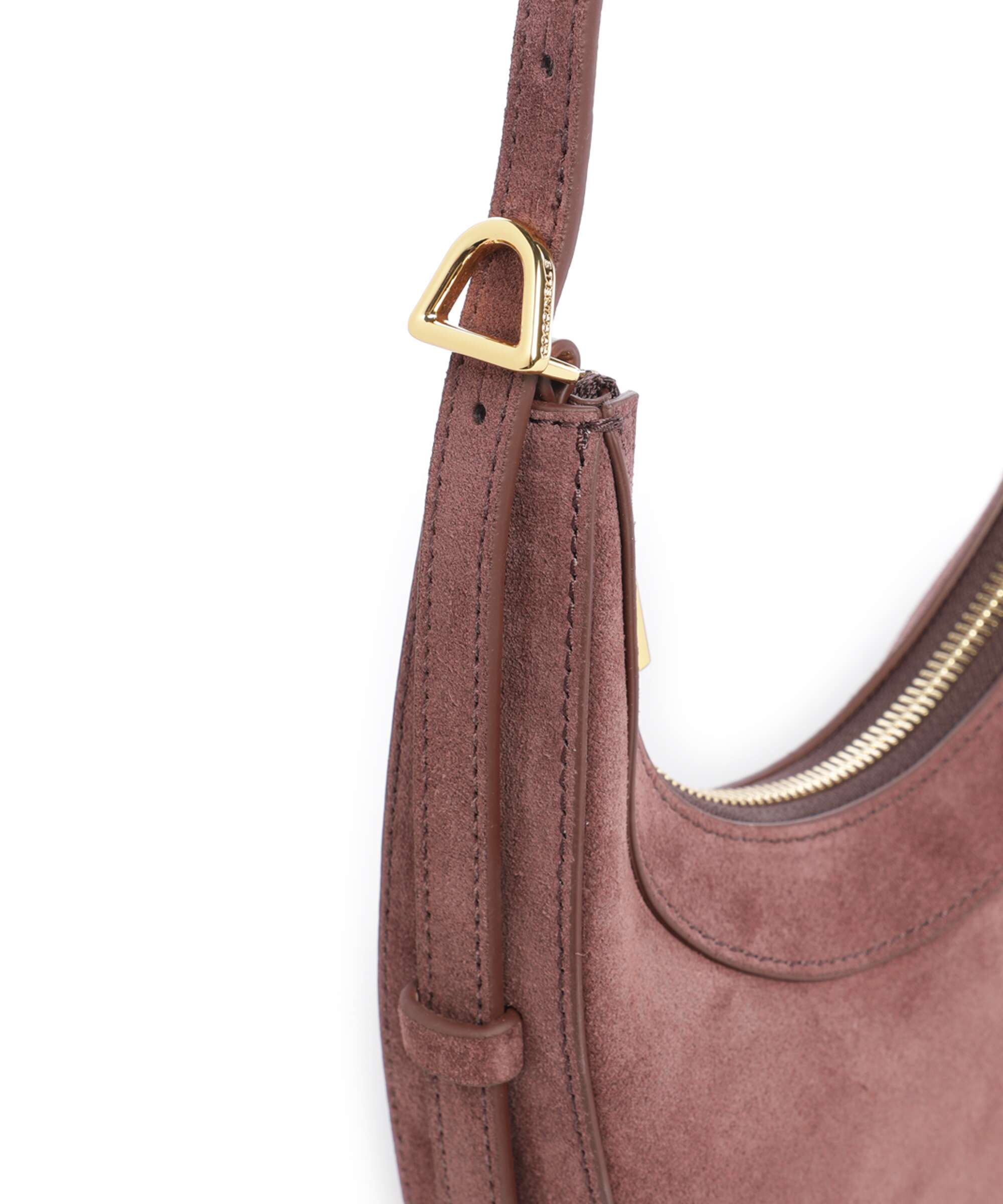 Coccinelle Whisper Suede Shoulder bag berry