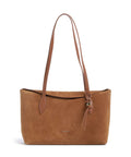 Coccinelle Thess Suede Tote bag cognac