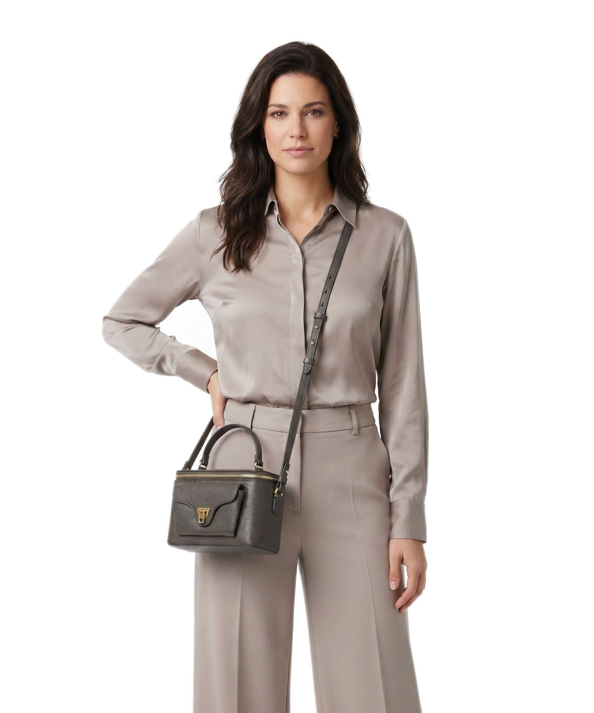 Coccinelle Beat Generation Crossbody bag fango