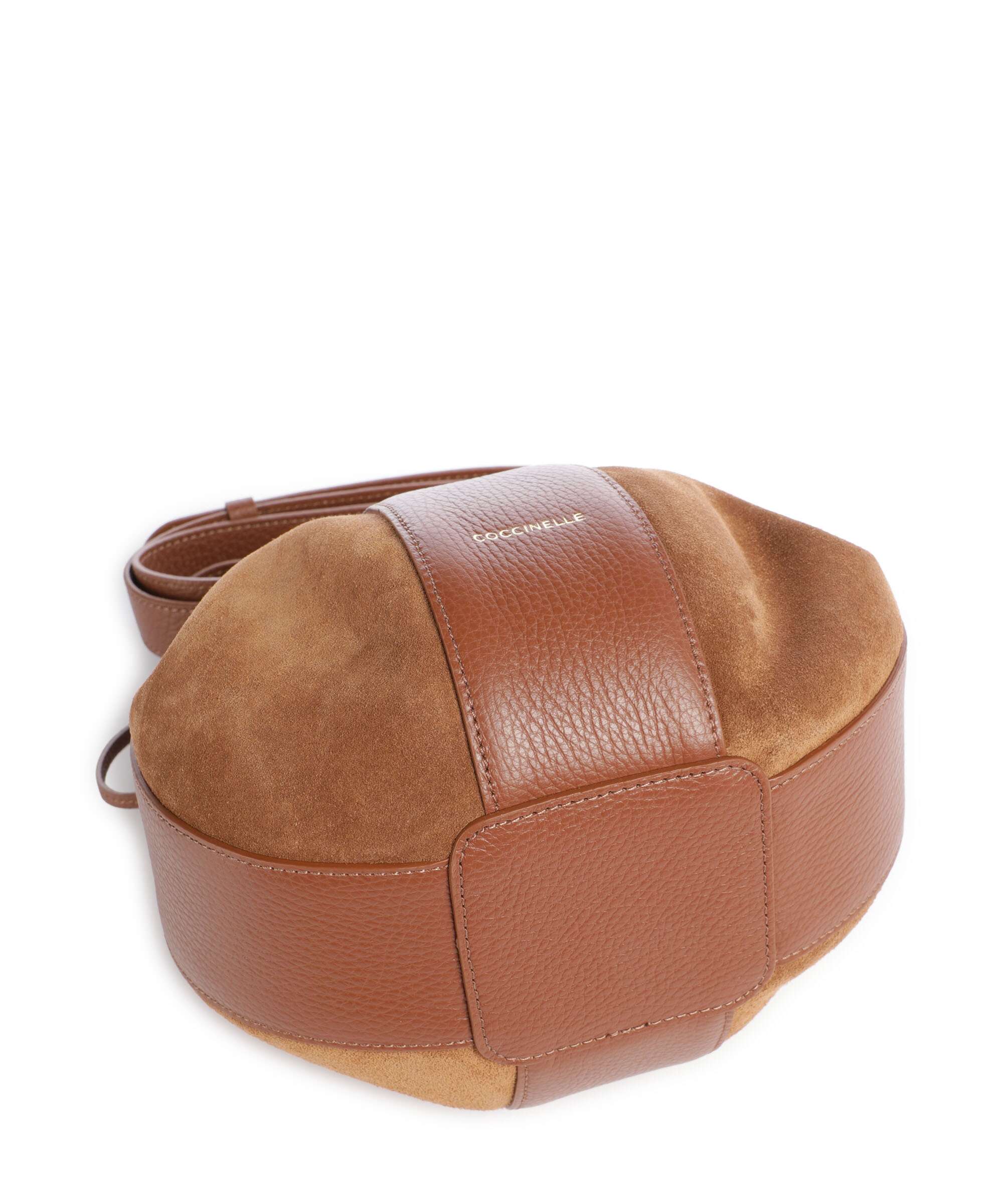 Coccinelle Boom Bucket bag cognac
