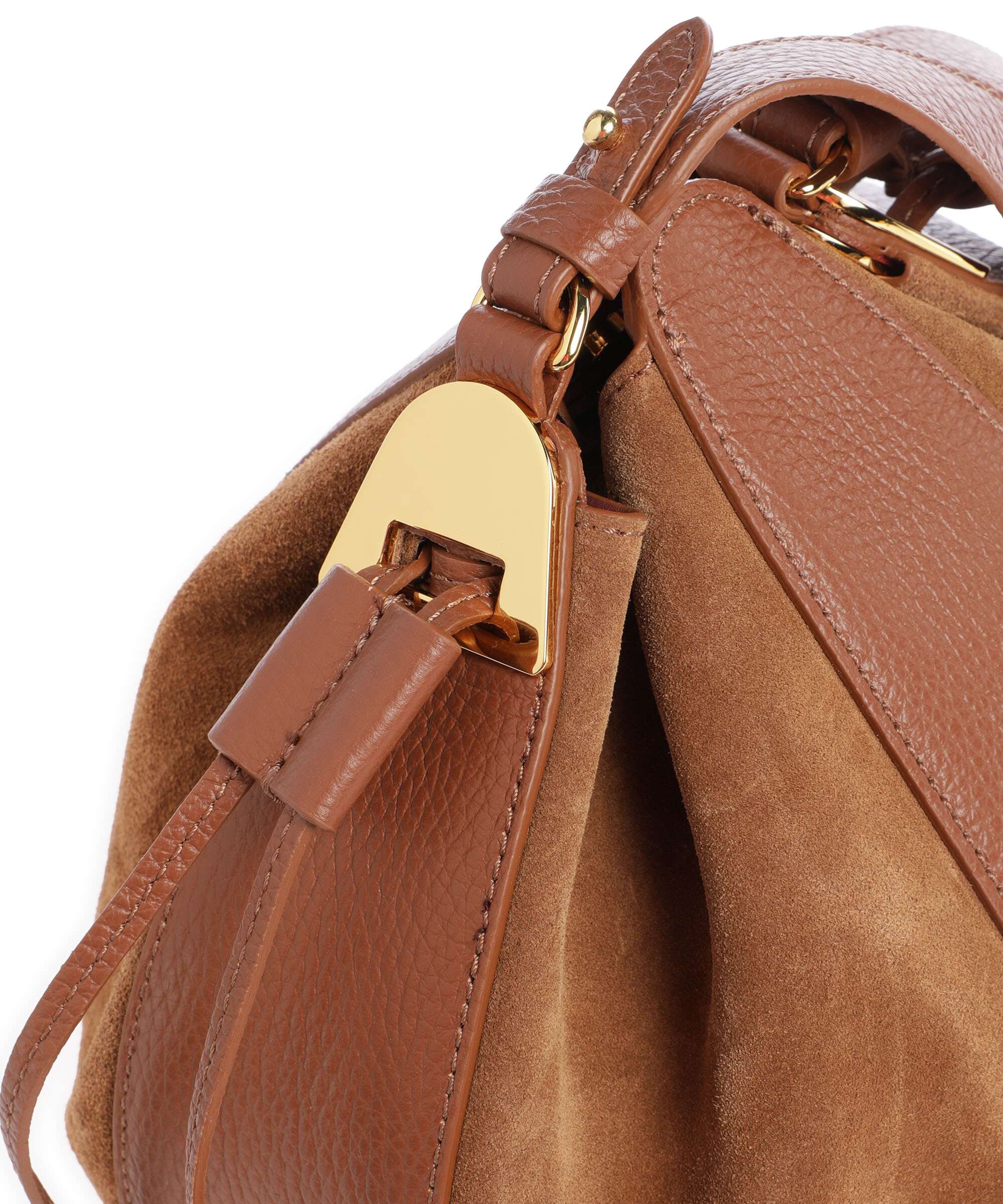 Coccinelle Boom Bucket bag cognac