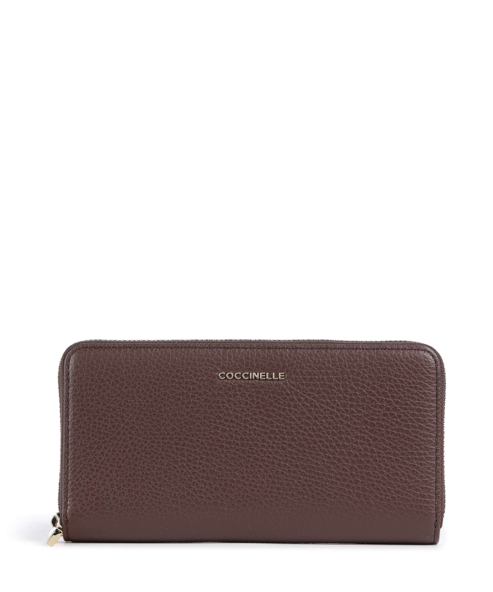Coccinelle Metallic Soft Wallet berry
