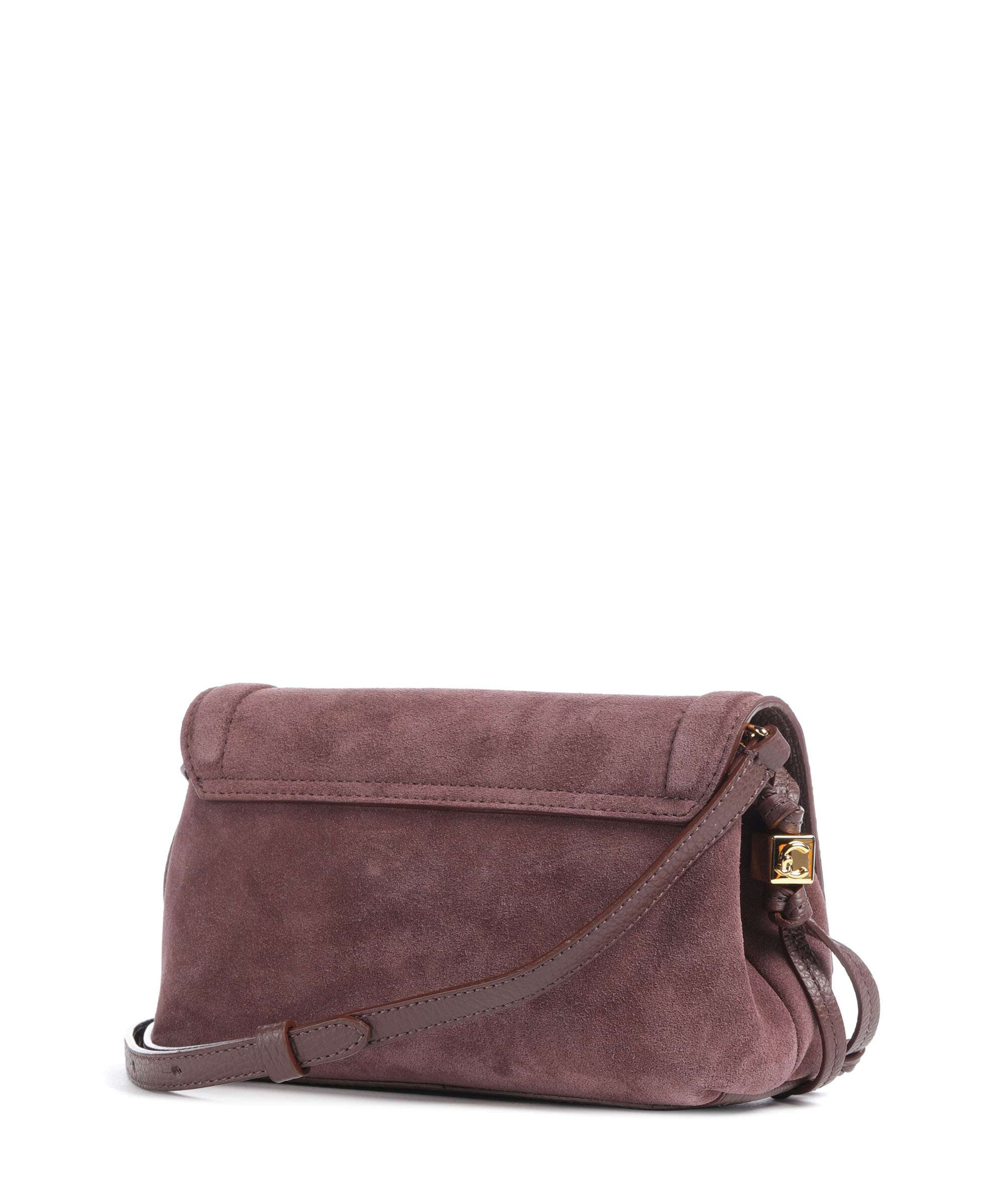 Coccinelle Thess Suede Crossbody bag berry