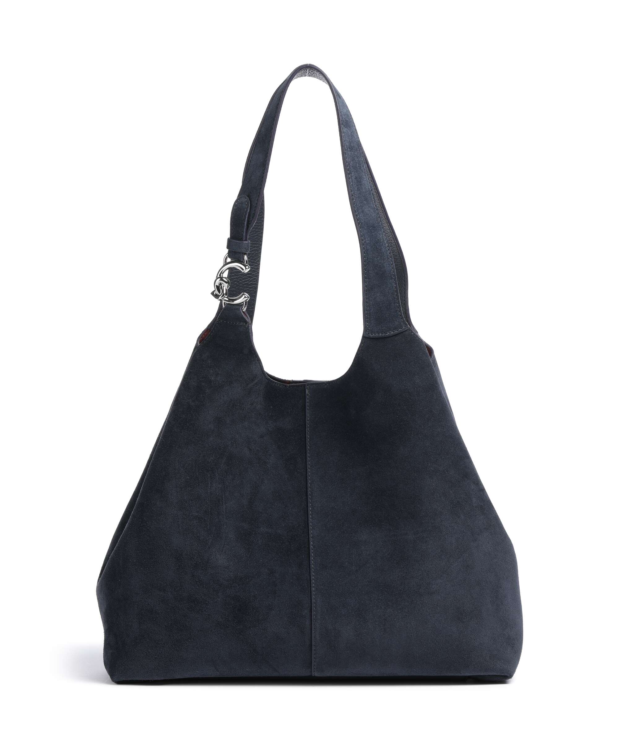 Coccinelle C-Easy Suede Hobo bag midnight blue
