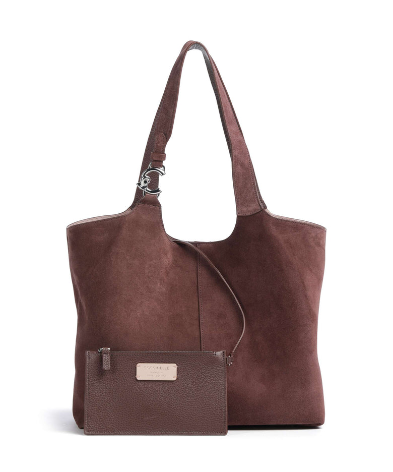 Coccinelle C-Easy Suede Hobo bag berry