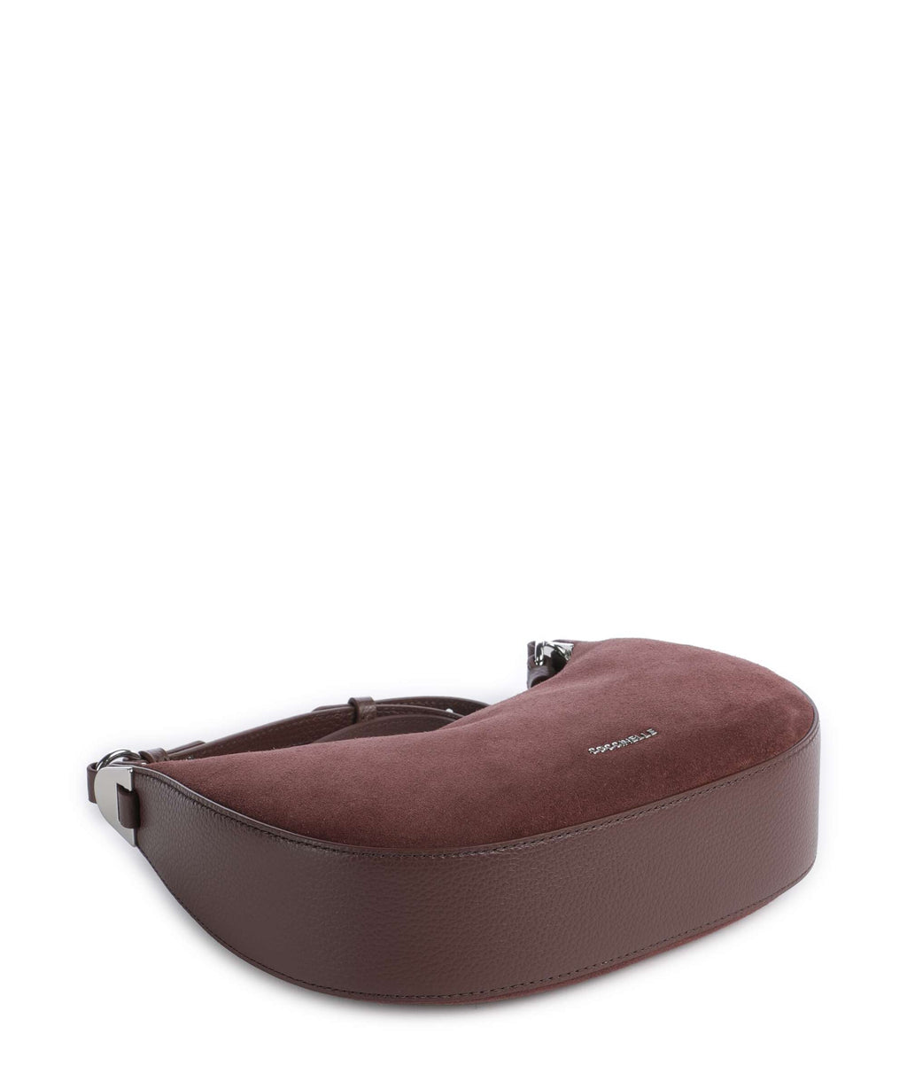 Coccinelle Fujiko Suede Crossbody bag berry