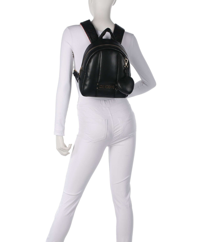 Love Moschino Puffy Backpack black/red