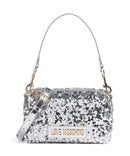 Love Moschino Bling Bling Axelremsväska silver