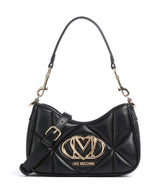Love Moschino Embossed Q Axelremsväska black