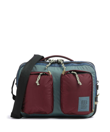 Topo Designs Global Portfölj dark denim/burgundy
