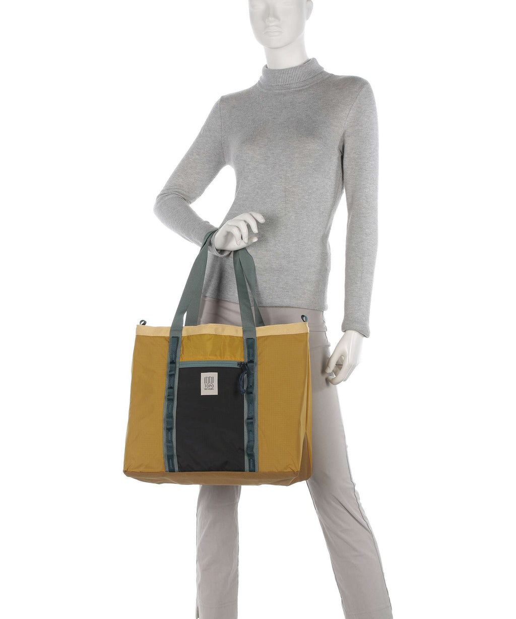 Topo Designs Mountain Utility Tote bag mustard/black