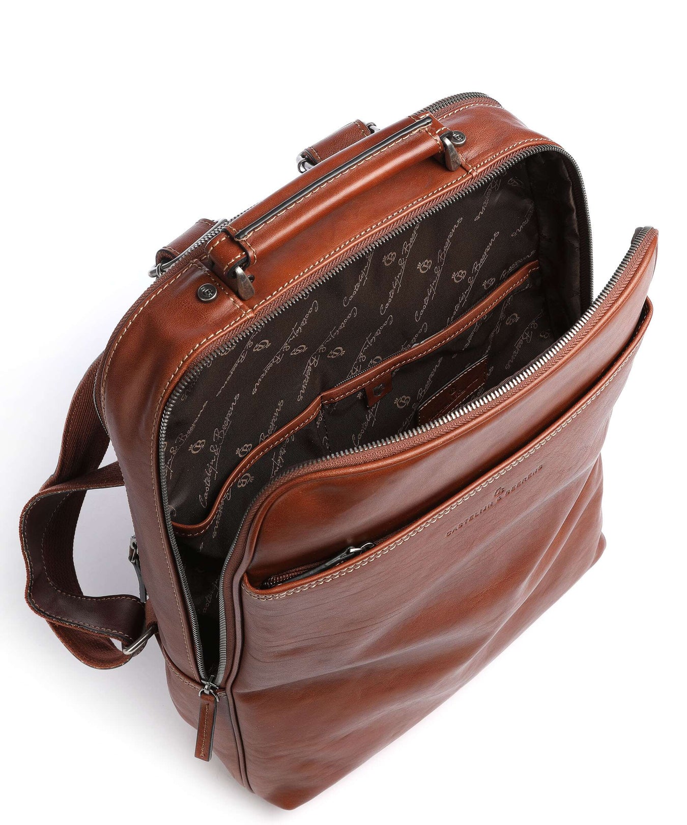 Castelijn & Beerens Verona RFID Backpack light brown