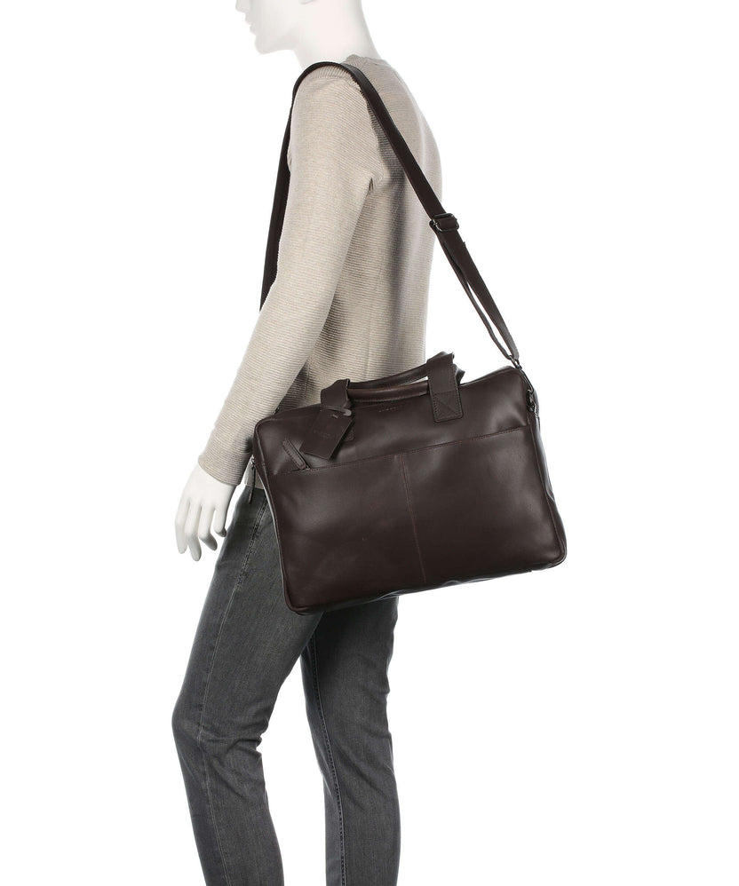 Burkely Vintage Jesse Briefcase dark brown