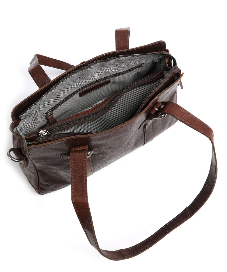 Spikes & Sparrow Bronco Shoulder bag dark brown