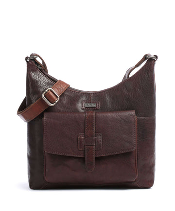 Spikes & Sparrow Bronco Hobo väska dark brown