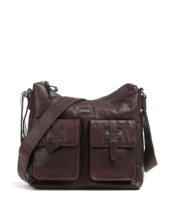 Spikes & Sparrow Bronco Hobo väska dark brown