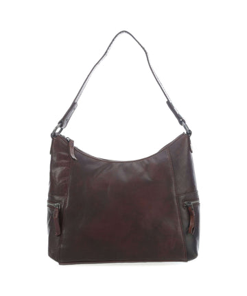 Spikes & Sparrow Bronco Hobo väska dark brown