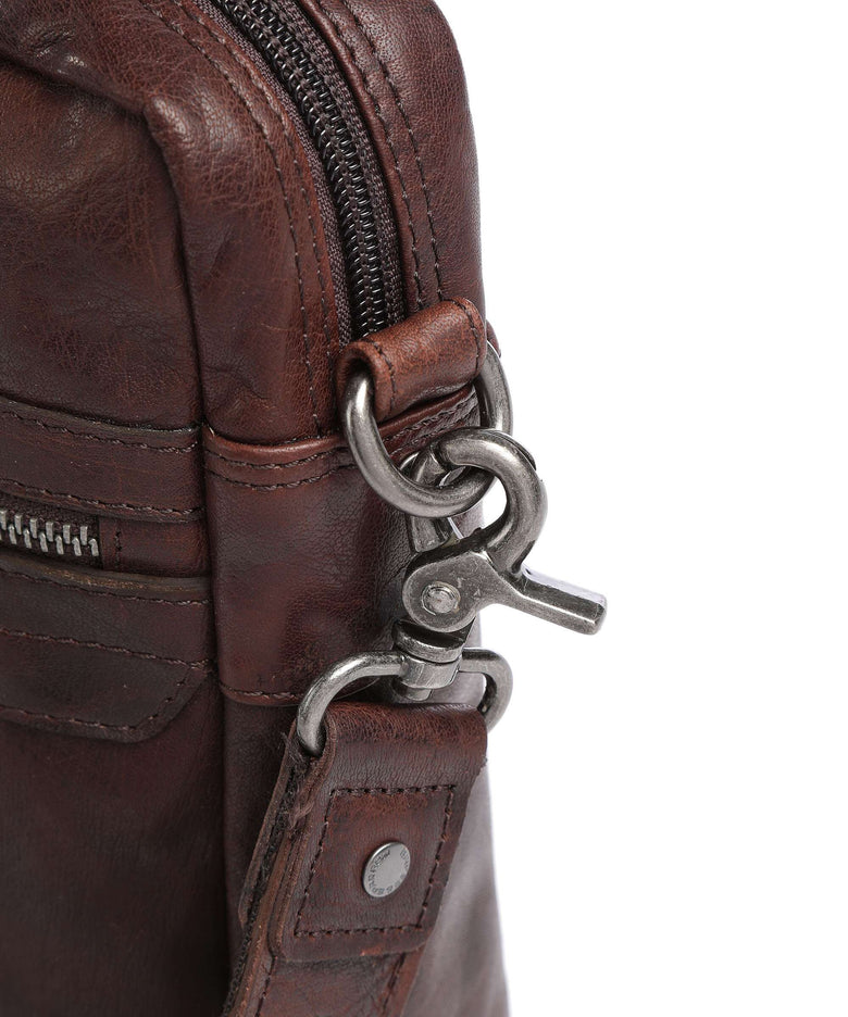 Spikes & Sparrow Bronco Briefcase dark brown