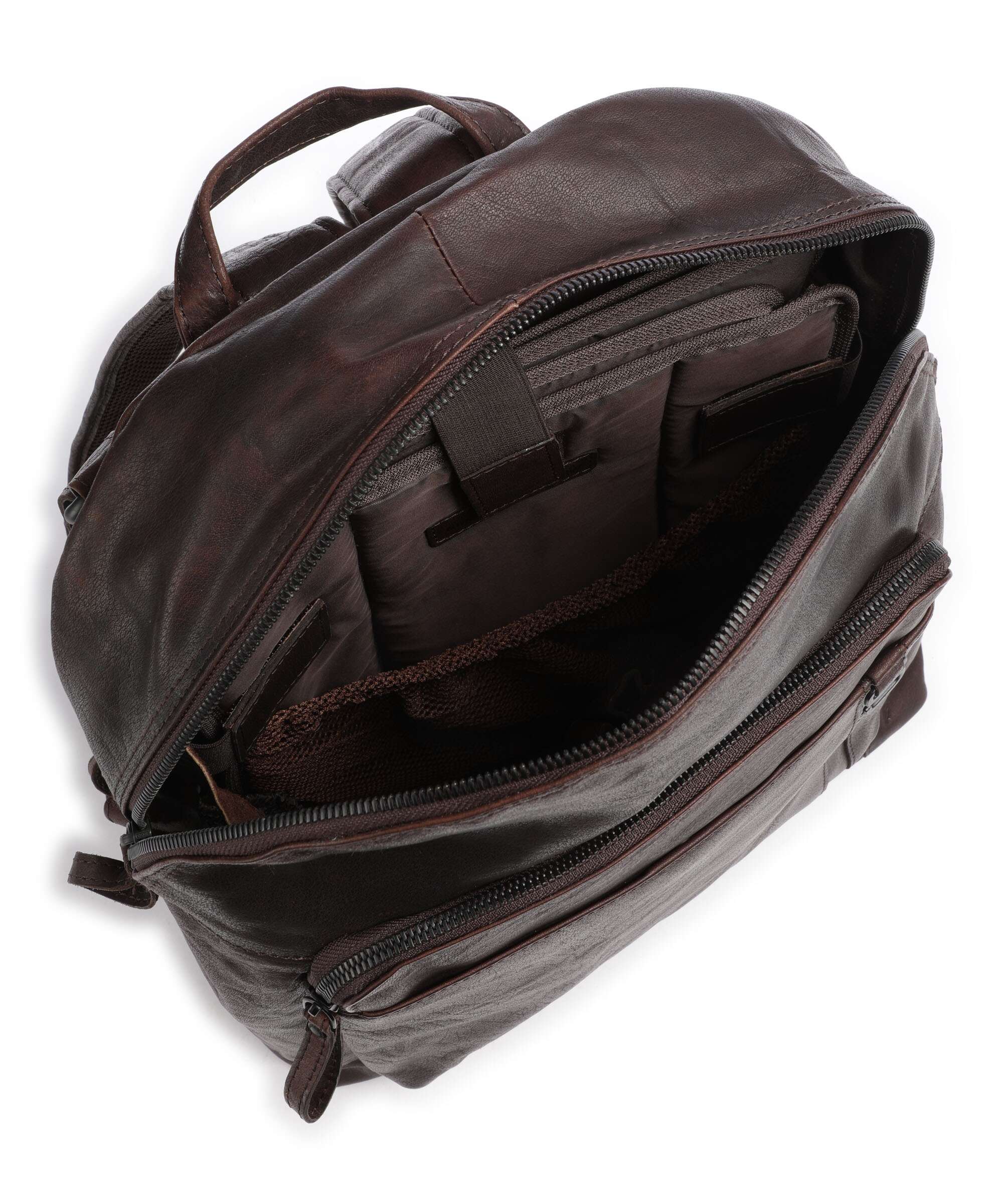 Spikes & Sparrow Bronco Laptop backpack dark brown