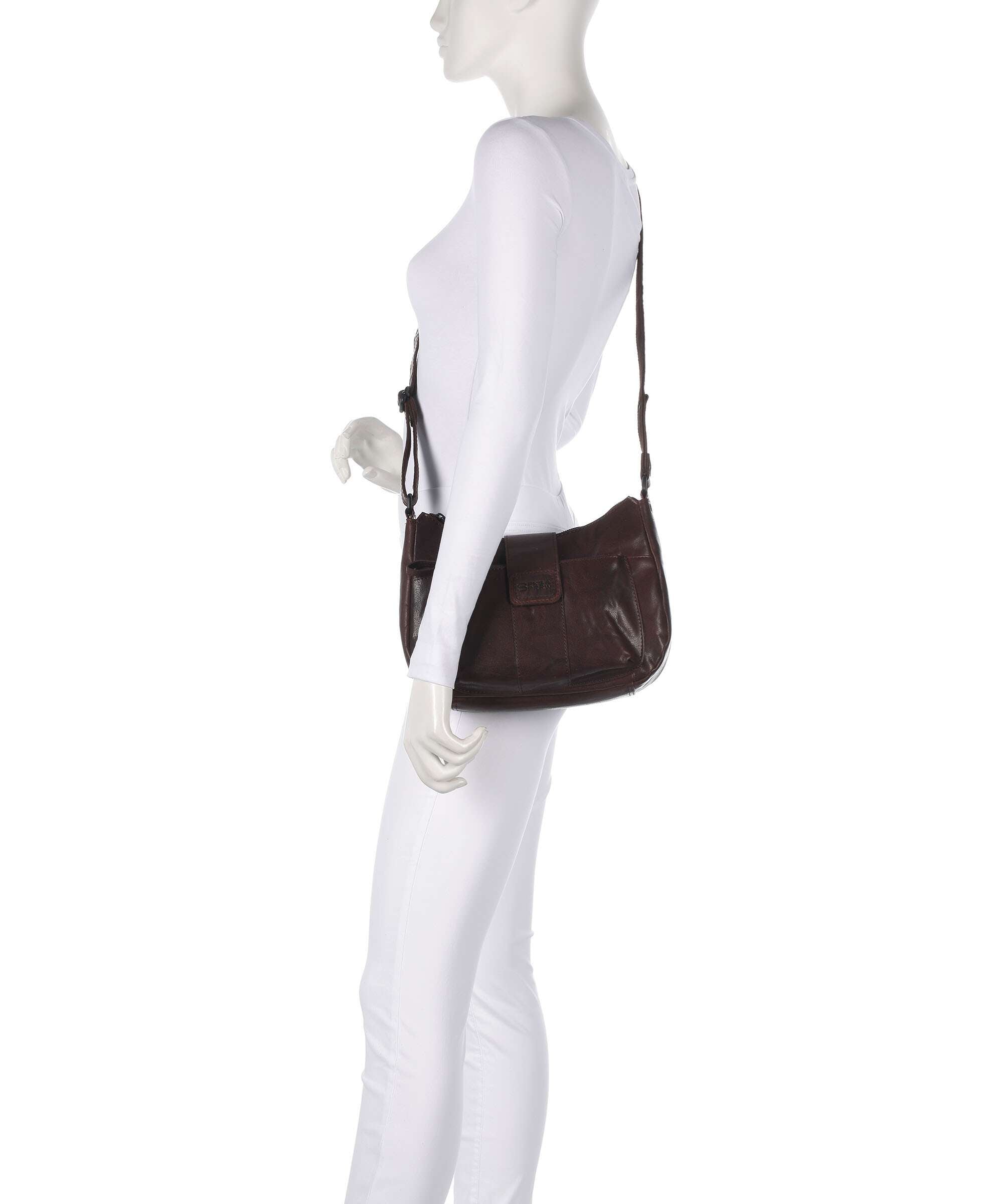 Spikes & Sparrow Bronco Carlia Crossbody bag dunkelbraun