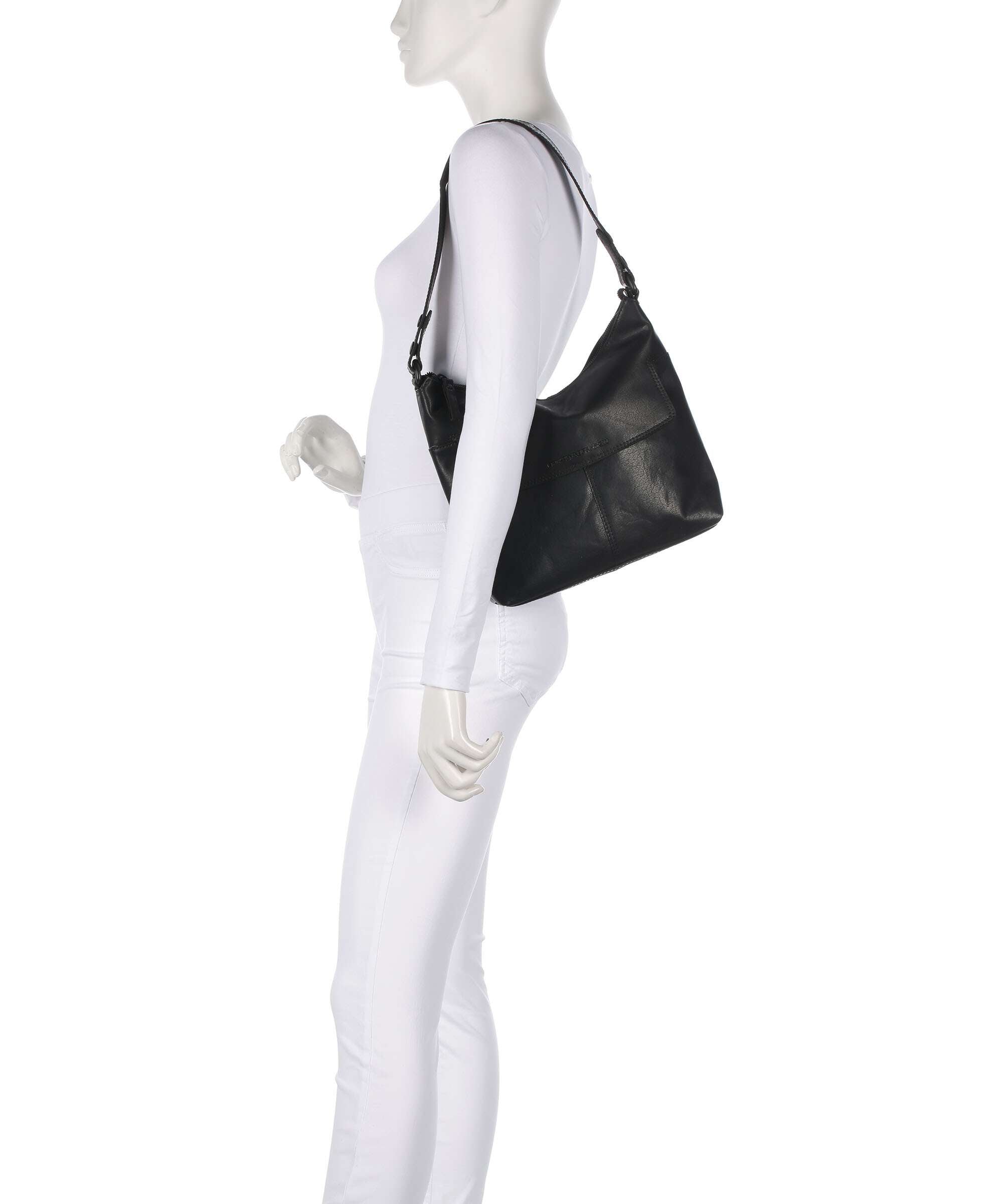 Spikes & Sparrow Bronco Sherrill Hobo bag schwarz