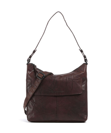 Spikes & Sparrow Bronco Sherrill Hobo väska dunkelbraun
