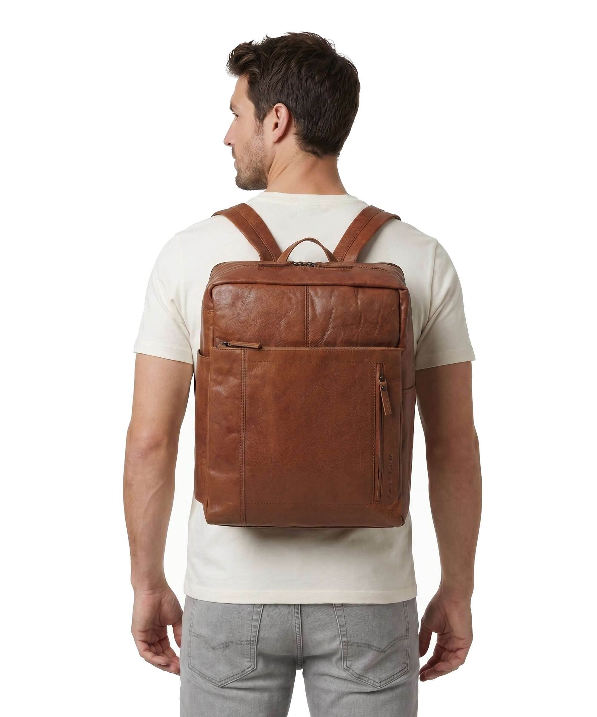 Spikes & Sparrow Bronco Jonathan Backpack brandy