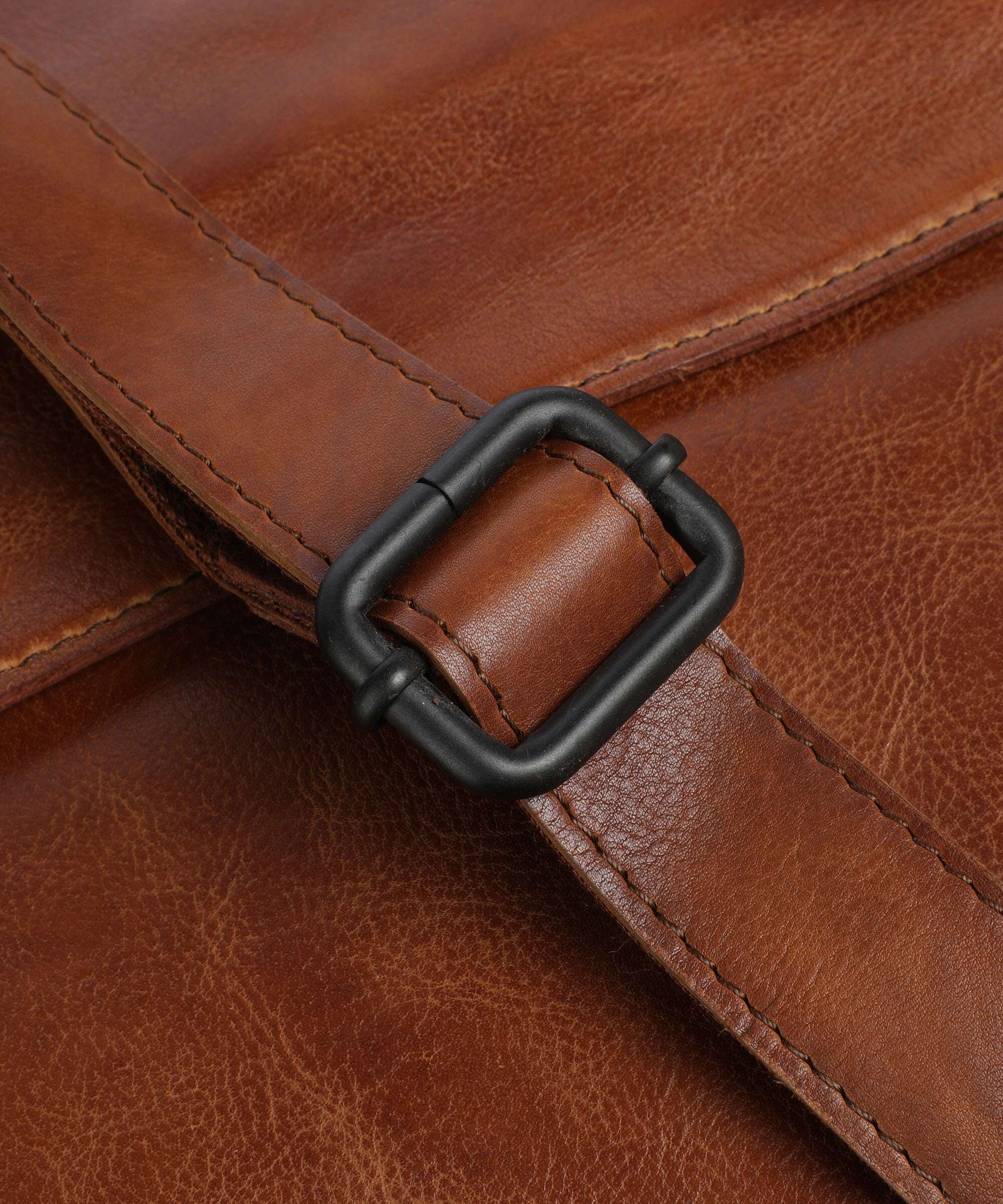 Spikes & Sparrow Apache Deen Messenger bag brandy