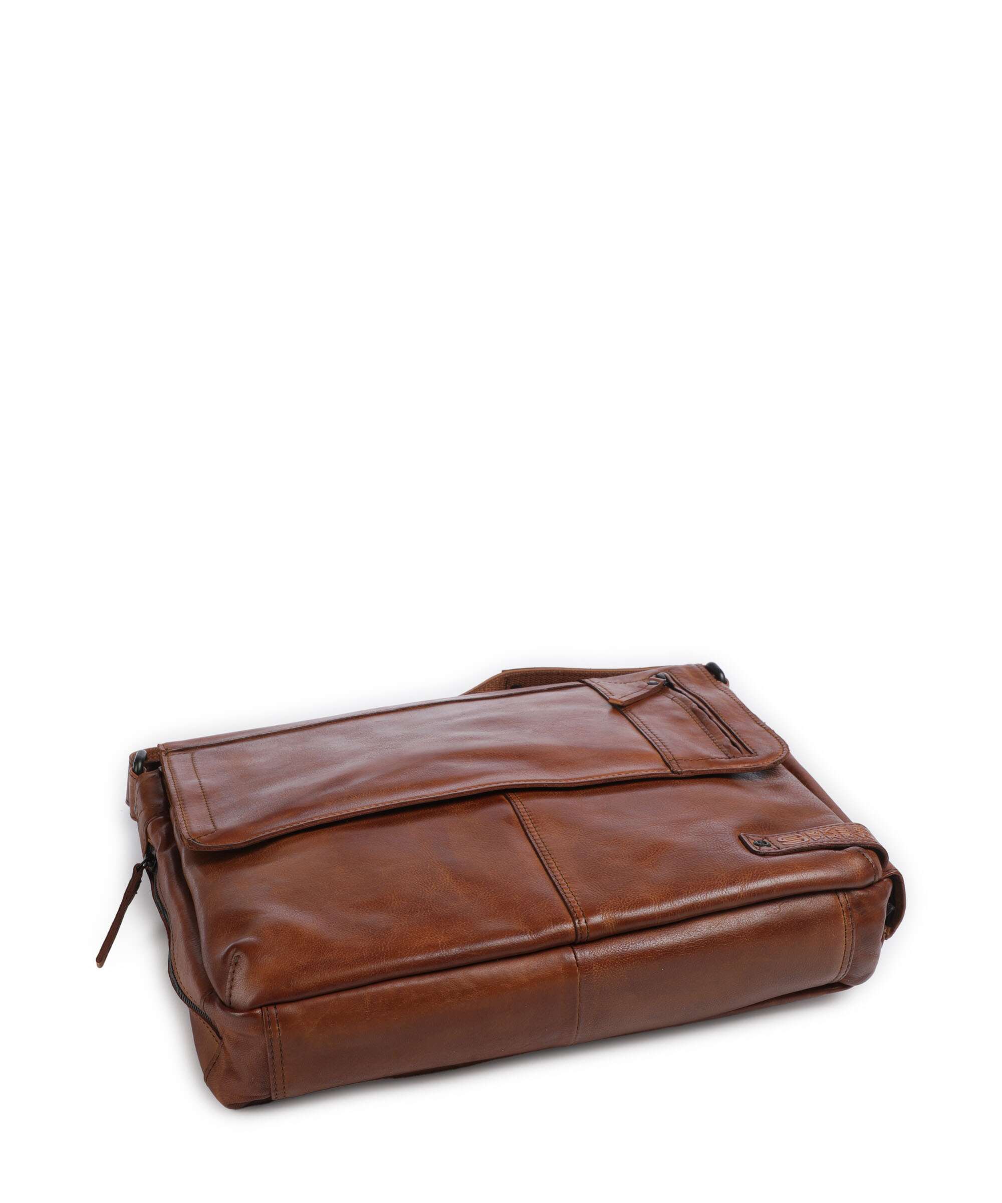 Spikes & Sparrow Apache Deen Messenger bag brandy