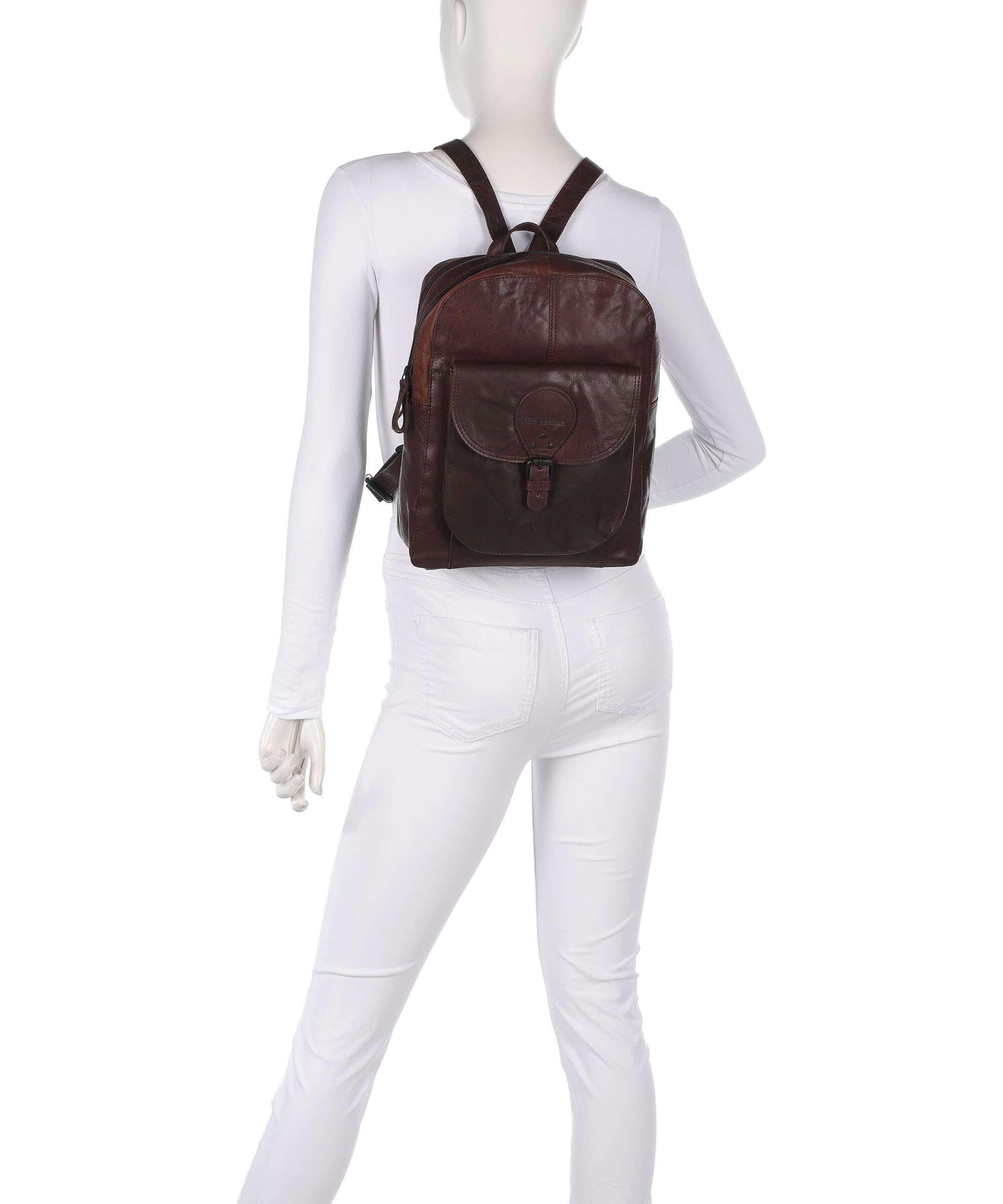 Spikes & Sparrow Bronco May Backpack dark brown