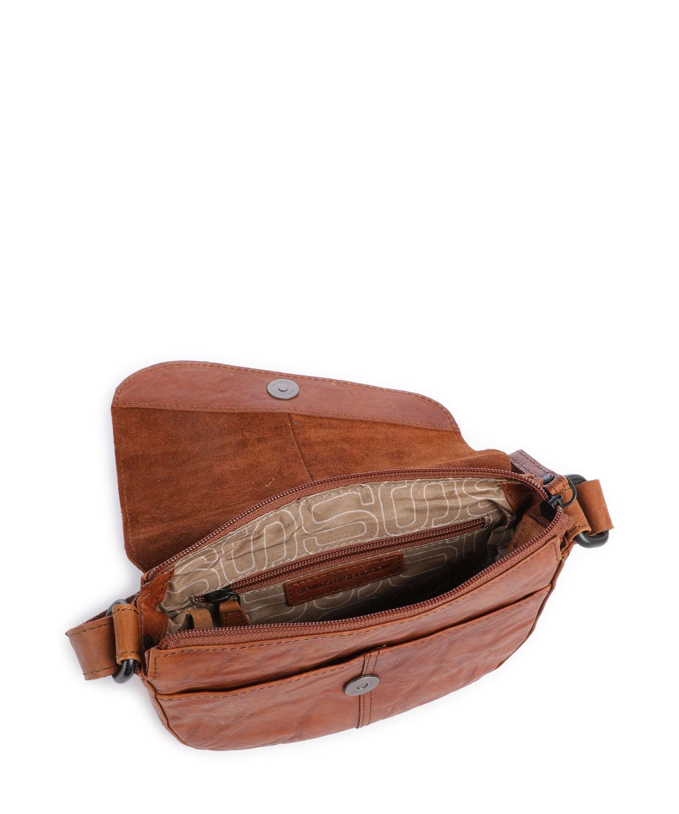 Spikes & Sparrow Bronco Genya Crossbody bag brandy