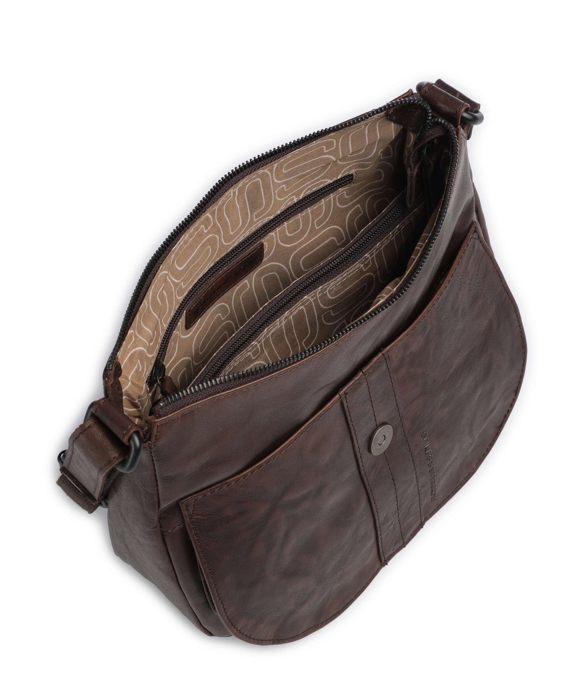 Spikes & Sparrow Bronco Donnella Crossbody bag dark brown
