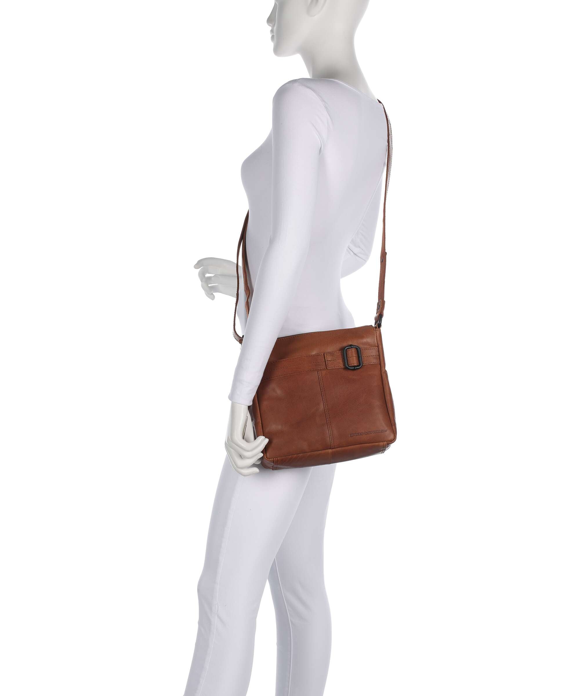 Spikes & Sparrow Bronco Teddi Crossbody bag brandy