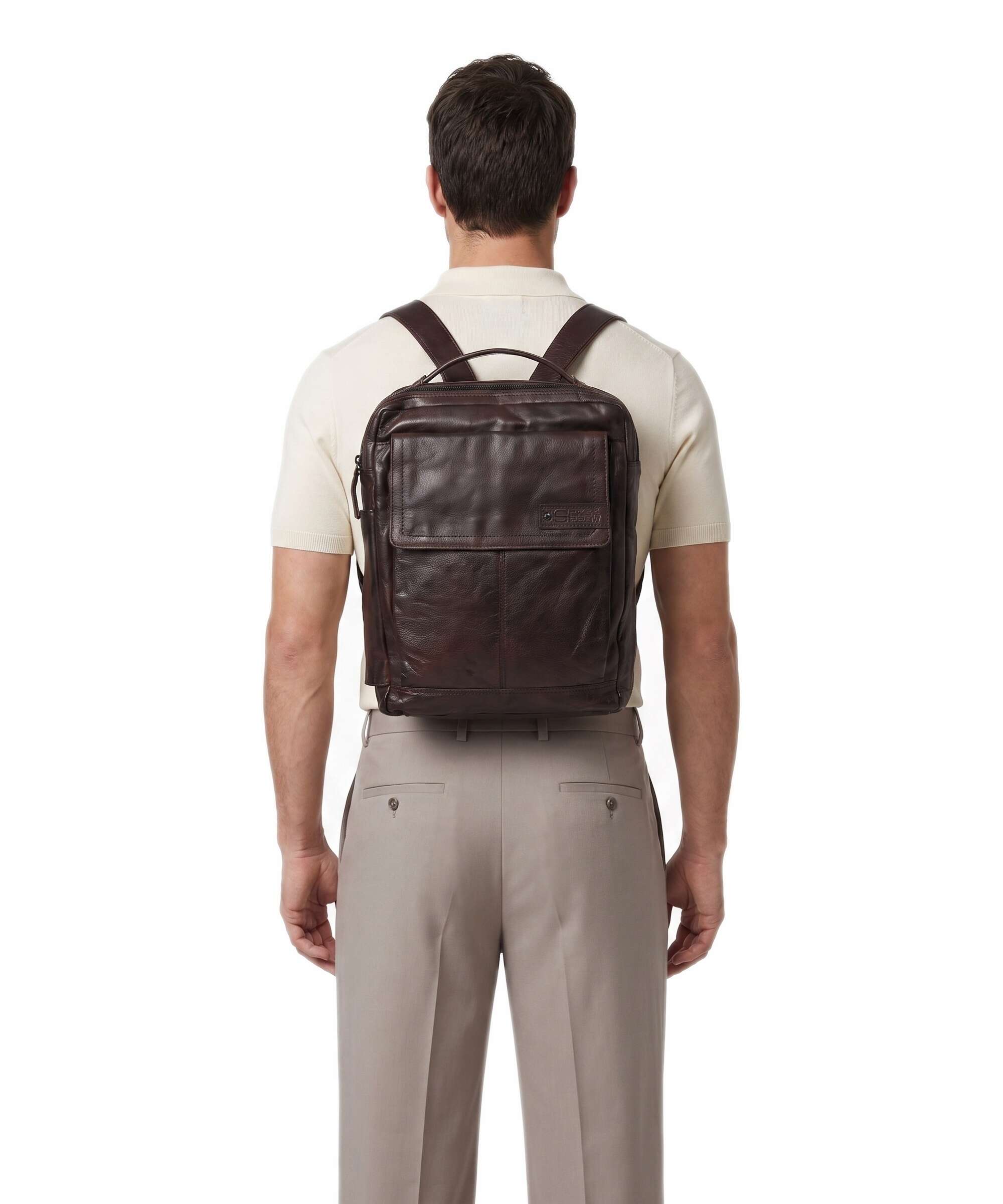 Spikes & Sparrow Apache Fred Laptop backpack dark brown