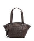 Spikes & Sparrow Woven Patty Tote bag dark brown