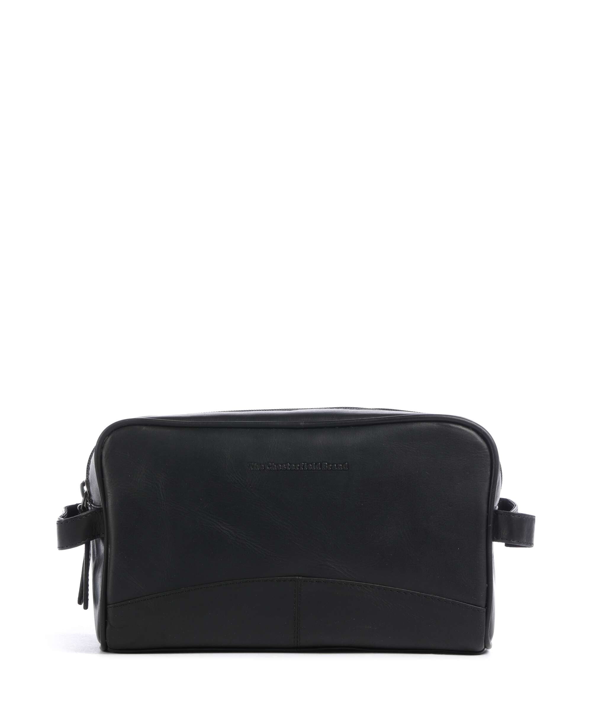 The Chesterfield Brand Wax Pull Up Cow Stacey Toiletry bag black