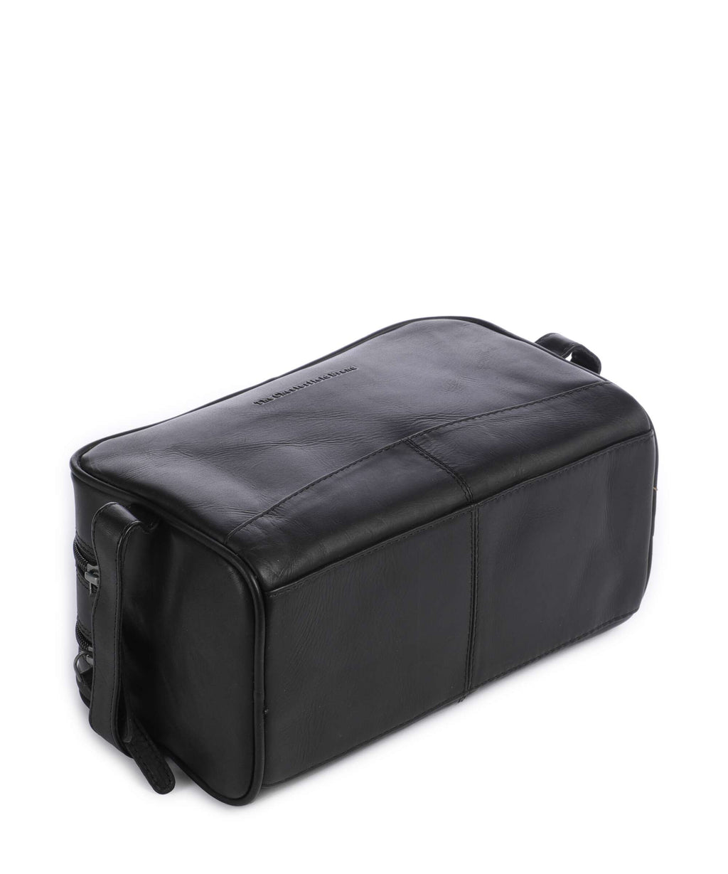 The Chesterfield Brand Wax Pull Up Cow Stacey Toiletry bag black