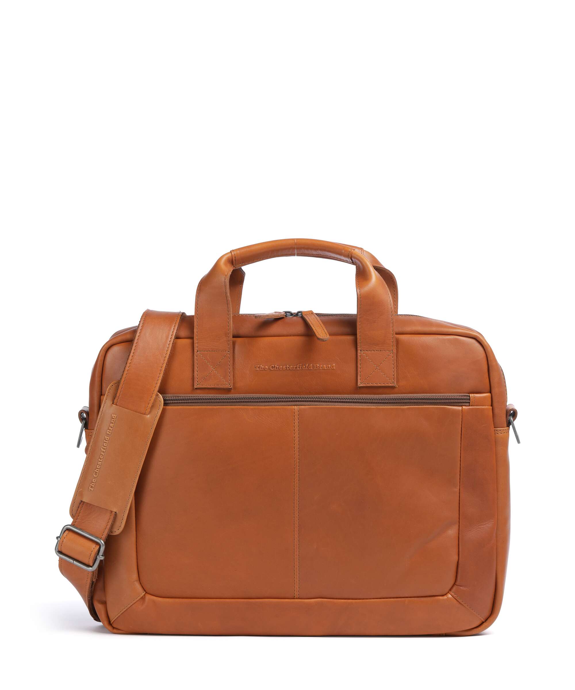 The Chesterfield Brand Calvi Briefcase cognac
