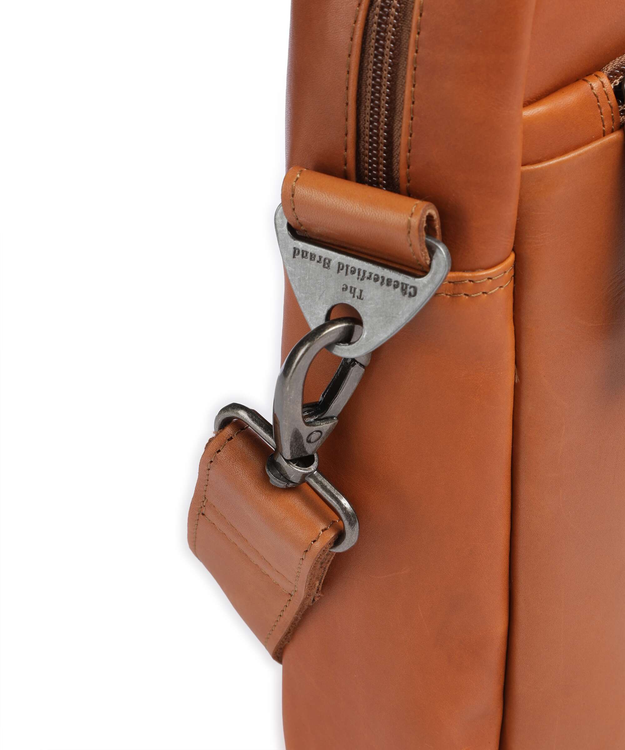 The Chesterfield Brand Calvi Briefcase cognac