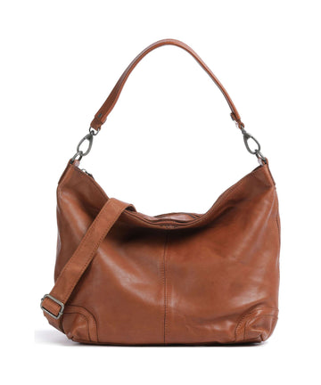 The Chesterfield Brand Washed Waxed Cow Bolivia Hobo väska cognac