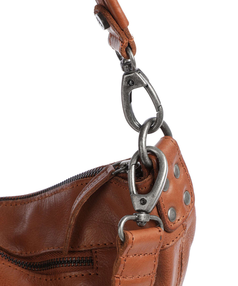 The Chesterfield Brand Washed Waxed Cow Bolivia Hobo bag cognac