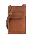 The Chesterfield Brand Cow Wax Pull Up Nebra Telefonväska cognac