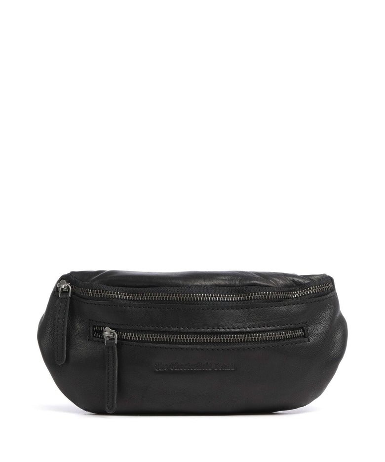 The Chesterfield Brand Washed Waxed Cow Severo Fanny pack black
