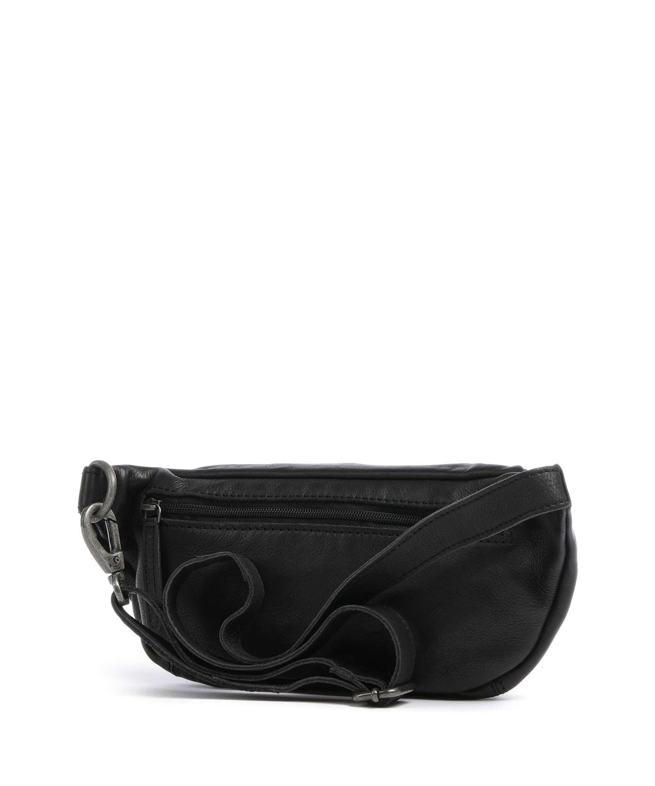 The Chesterfield Brand Washed Waxed Cow Severo Fanny pack black
