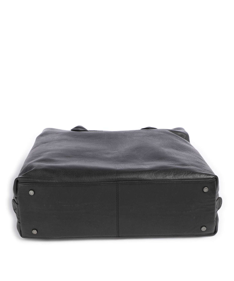 The Chesterfield Brand Cow Wax Pull Up Passau Handbag black