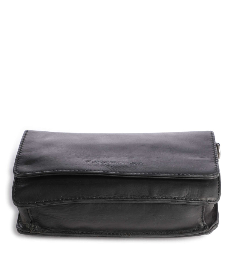 The Chesterfield Brand Cow Wax Pull Up Upsala Crossbody bag black