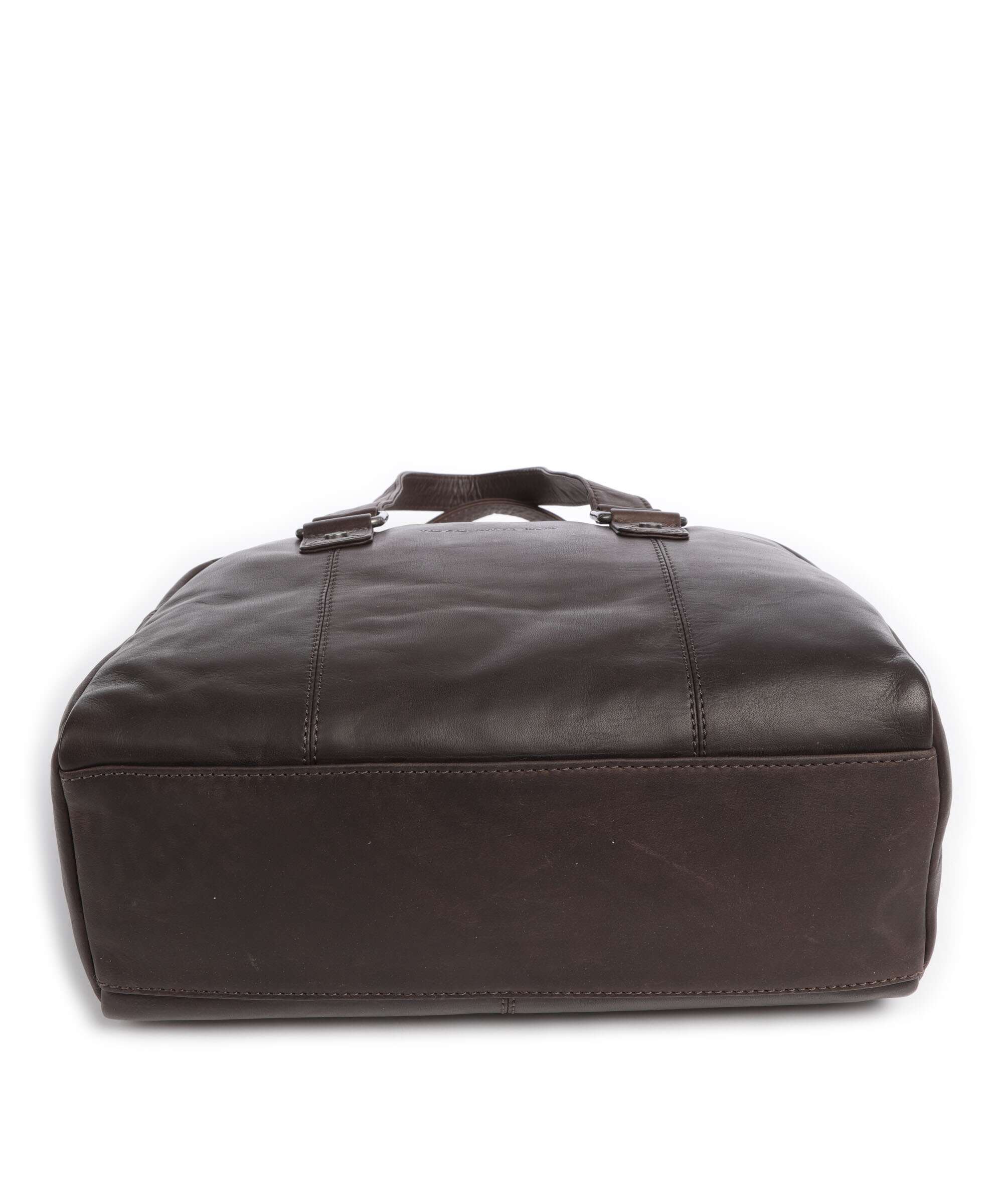 The Chesterfield Brand Cow Wax Pull Up Dover Handbag brown