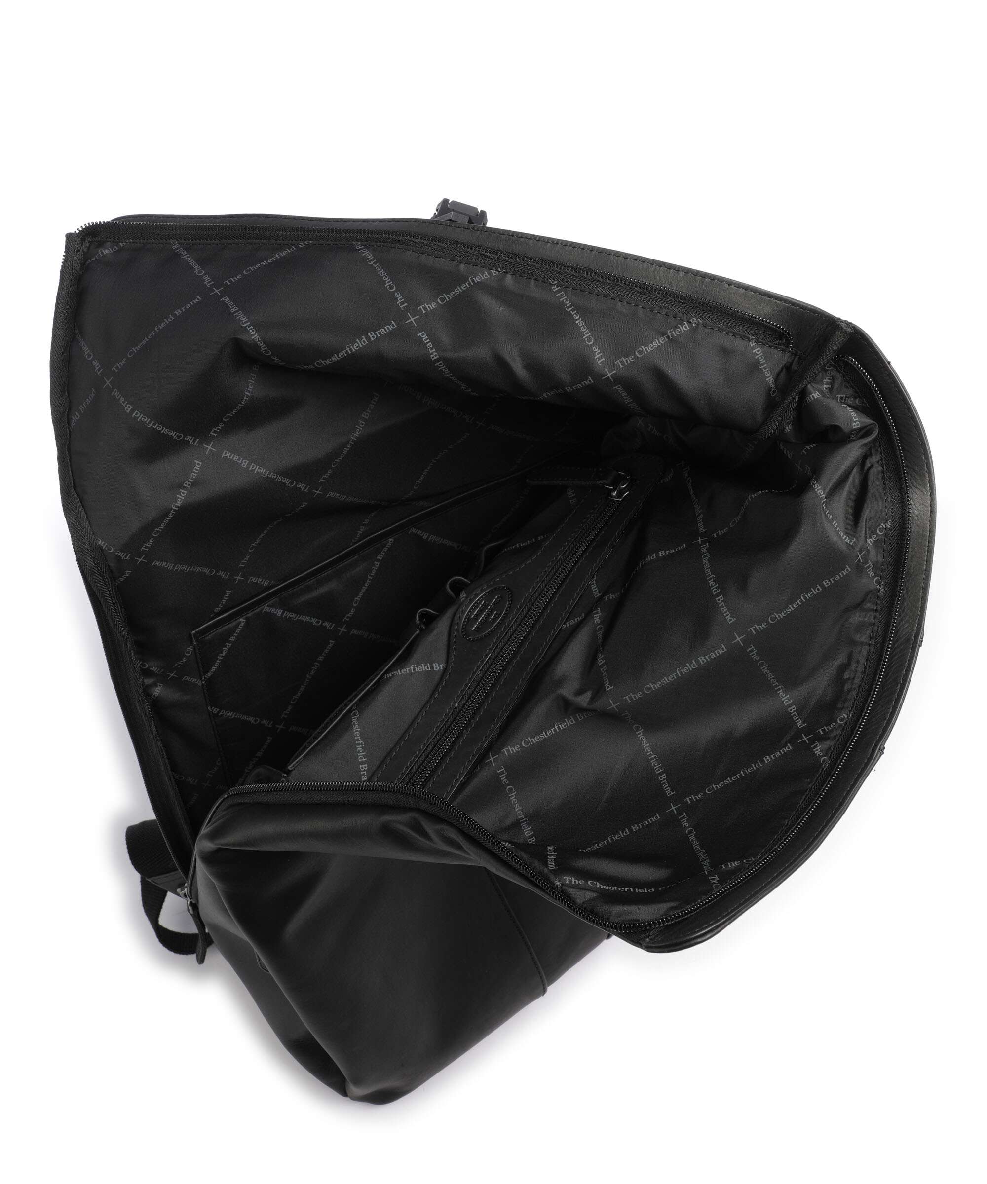 The Chesterfield Brand Wax Pull Up Cow Savona Backpack black