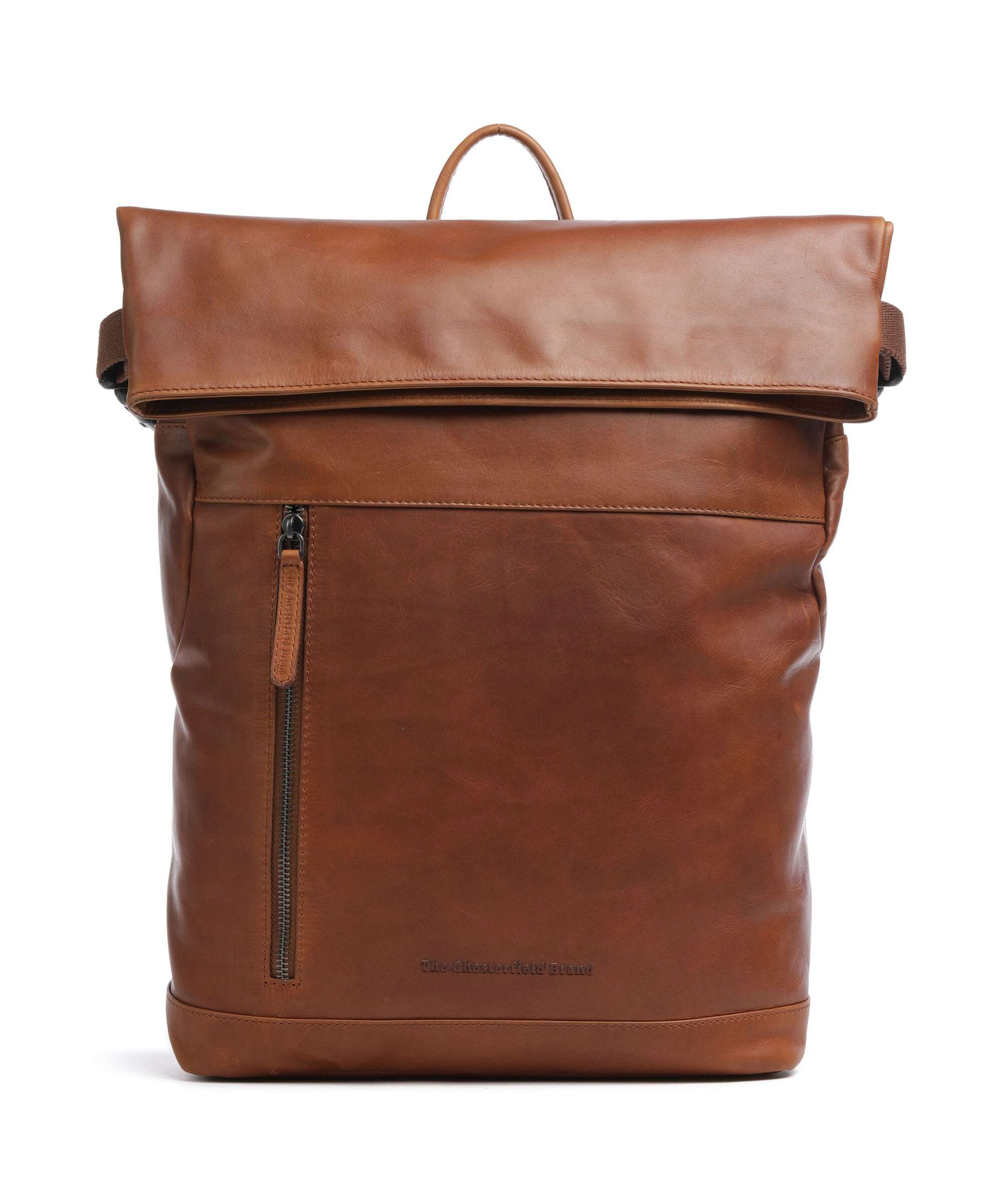 The Chesterfield Brand Wax Pull Up Cow Mazara Backpack cognac