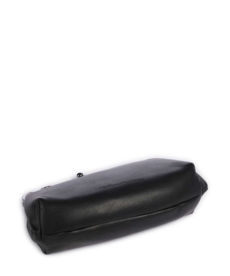 The Chesterfield Brand Cow Wax Pull Up Andrade Shoulder bag black